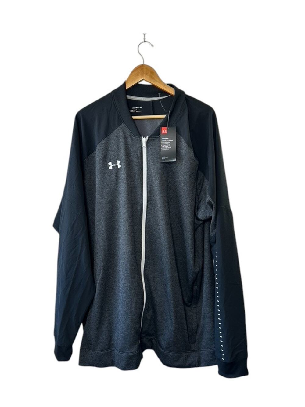 Under Armour Black Qualifier Hybrid Warm-Up Jacket Men's 3XL NEW